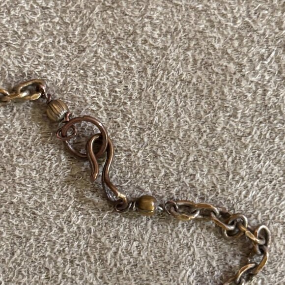 Vintage Amethyst Double Strand Necklace Silver (?) Chain - Picture 3 of 4